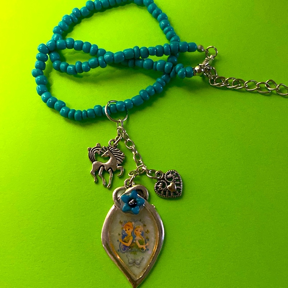 Beaded Necklace with a Princess